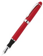 Penna Stilografica in Metallo e Lacca Rossa