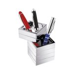 P&D Portapenne Snodato in Metallo Cromato - immagine 2